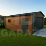 Garaż blaszany na zgłoszenie 6 x 5.8 z bramą segmentową