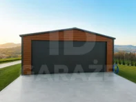 Garaż blaszany na zgłoszenie 6 x 5.8 z bramą segmentową