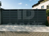 Wiata śmietnikowa 5 x 2 grafit